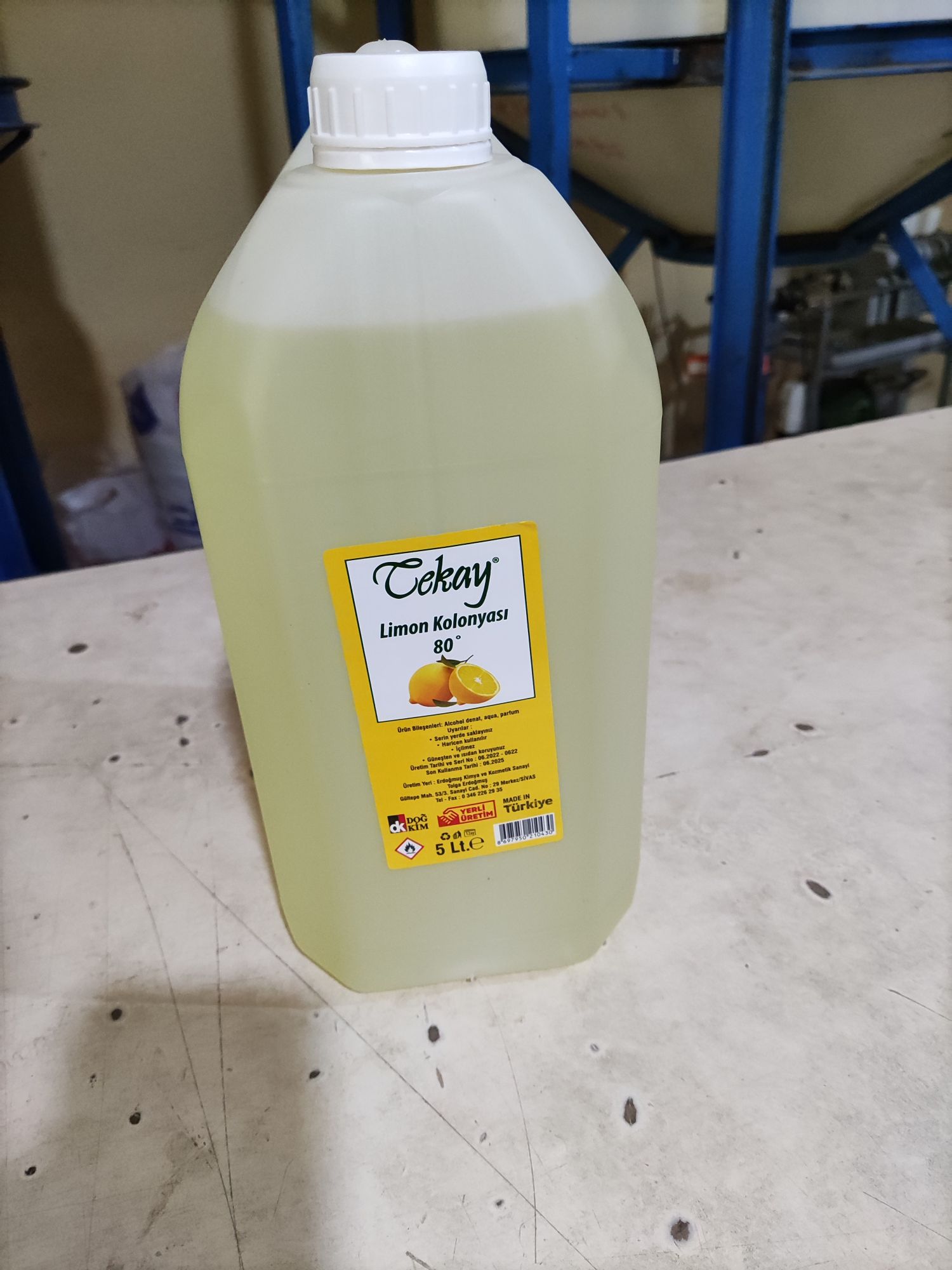 Limon Kolonyas 5 Lt.